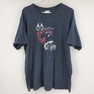 Vintage Manticora World Tour 2008 Band T Shirt XL Wolf Graphic Faded Heavy Metal